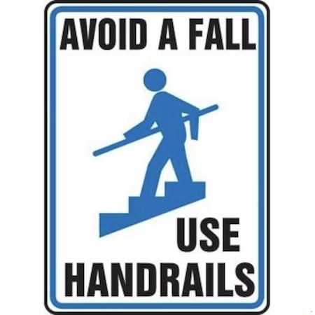 Accuform Safety Sign AVOID A FALL USE MSTF505XP MSTF505XP